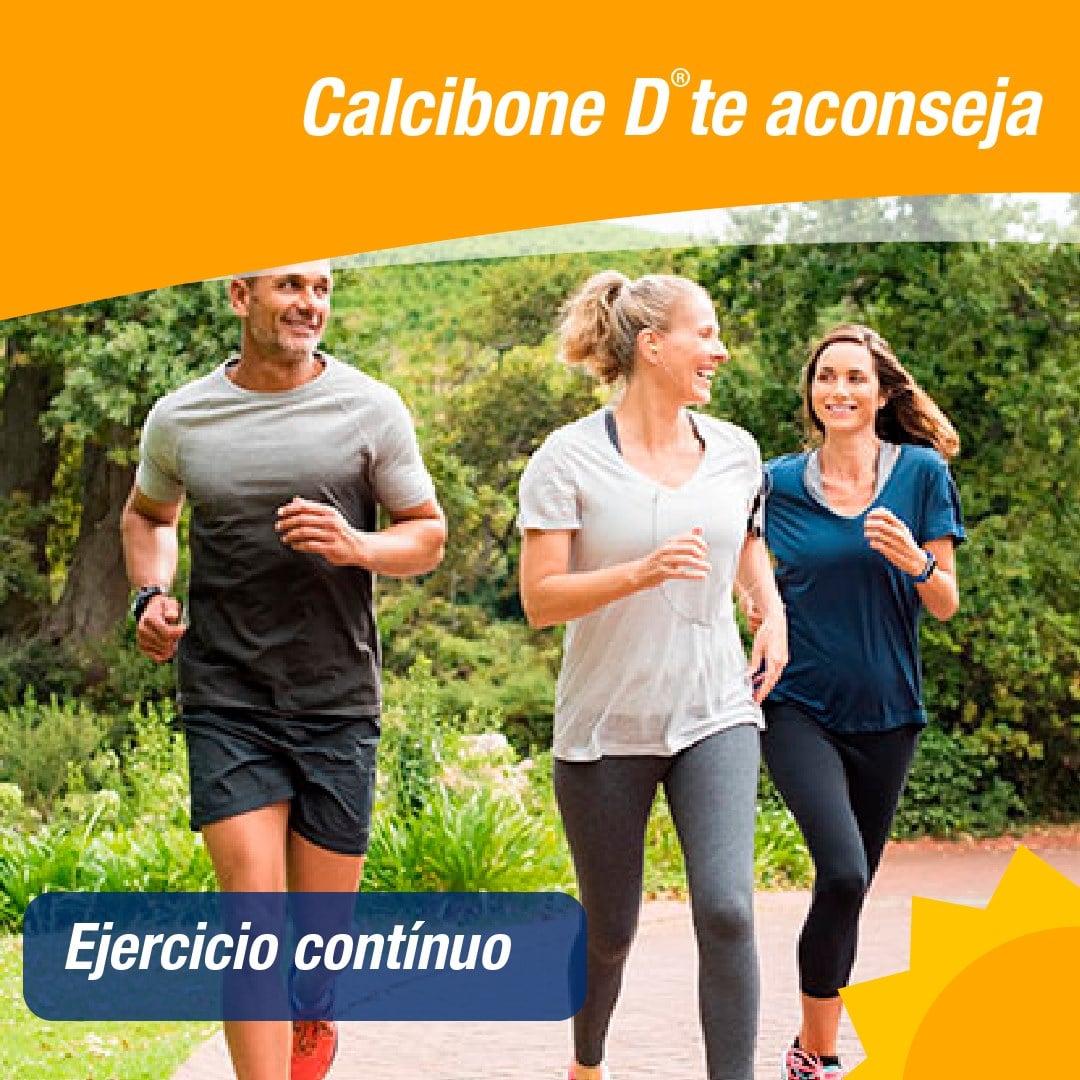 Calcibone D te aconseja ejercicio continuo - Calcibone D