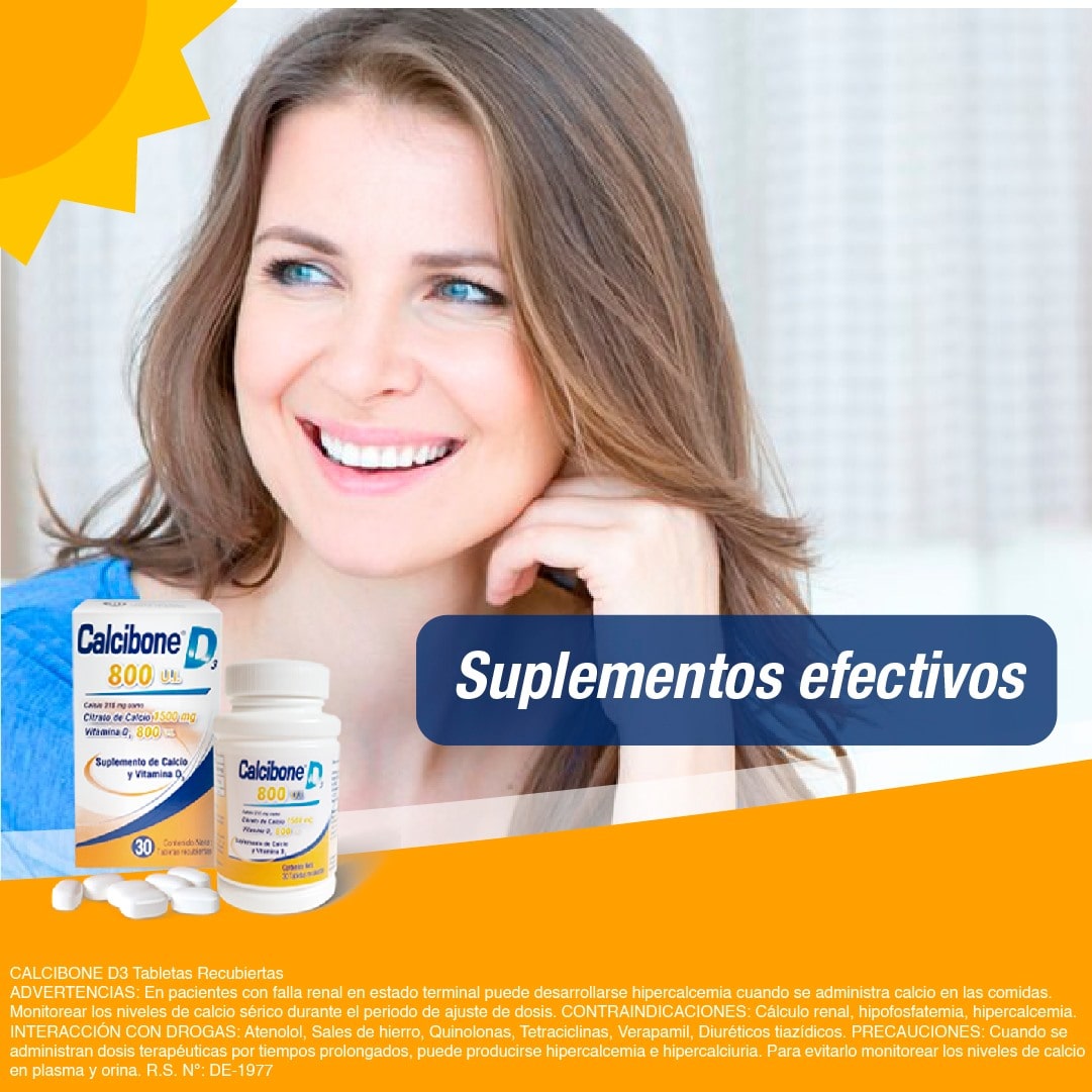Calcibone D te aconseja supliementos efectivos - Calcibone D Calcibone D Alimentación saludable - Calcibone D