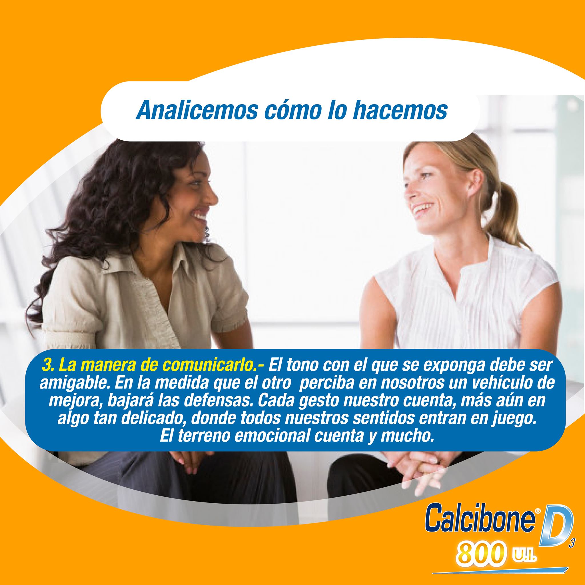 La manera de comunicarlo - Calcibone D La manera de comunicarlo - Calcibone D