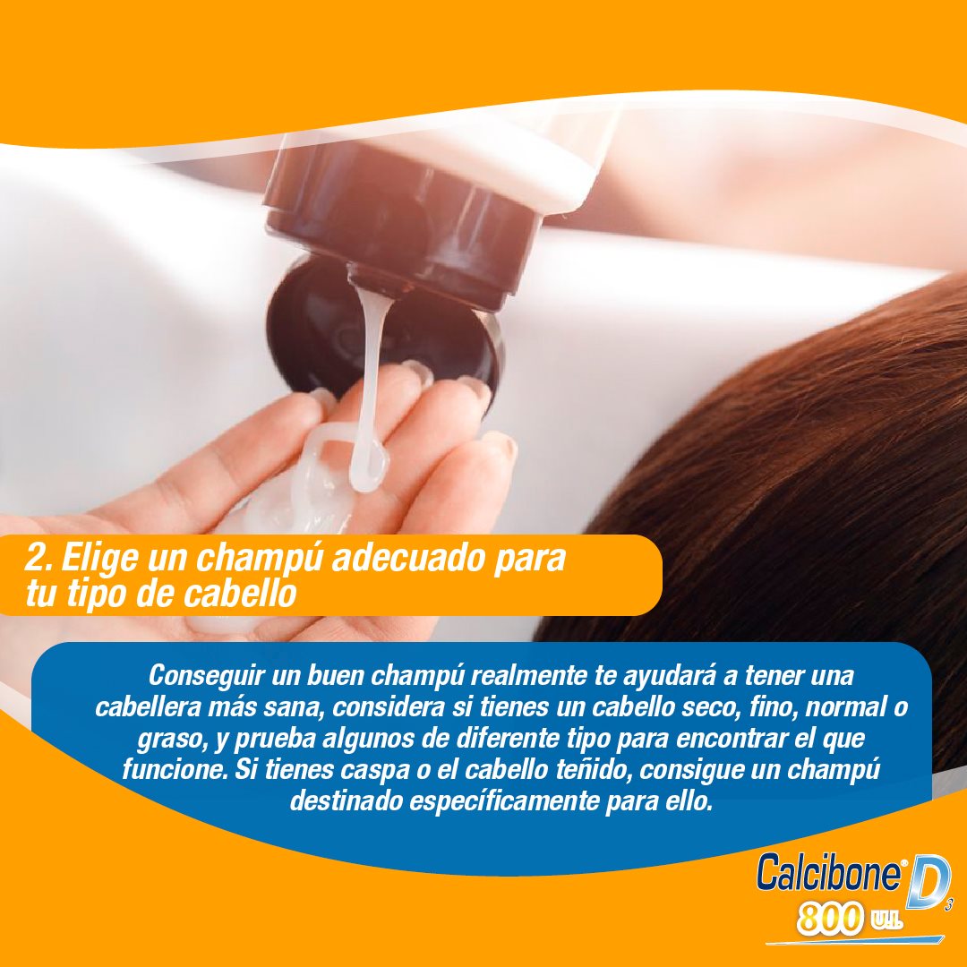 Elige un champú adecuado para tu tipo de cabello - Calcibone D