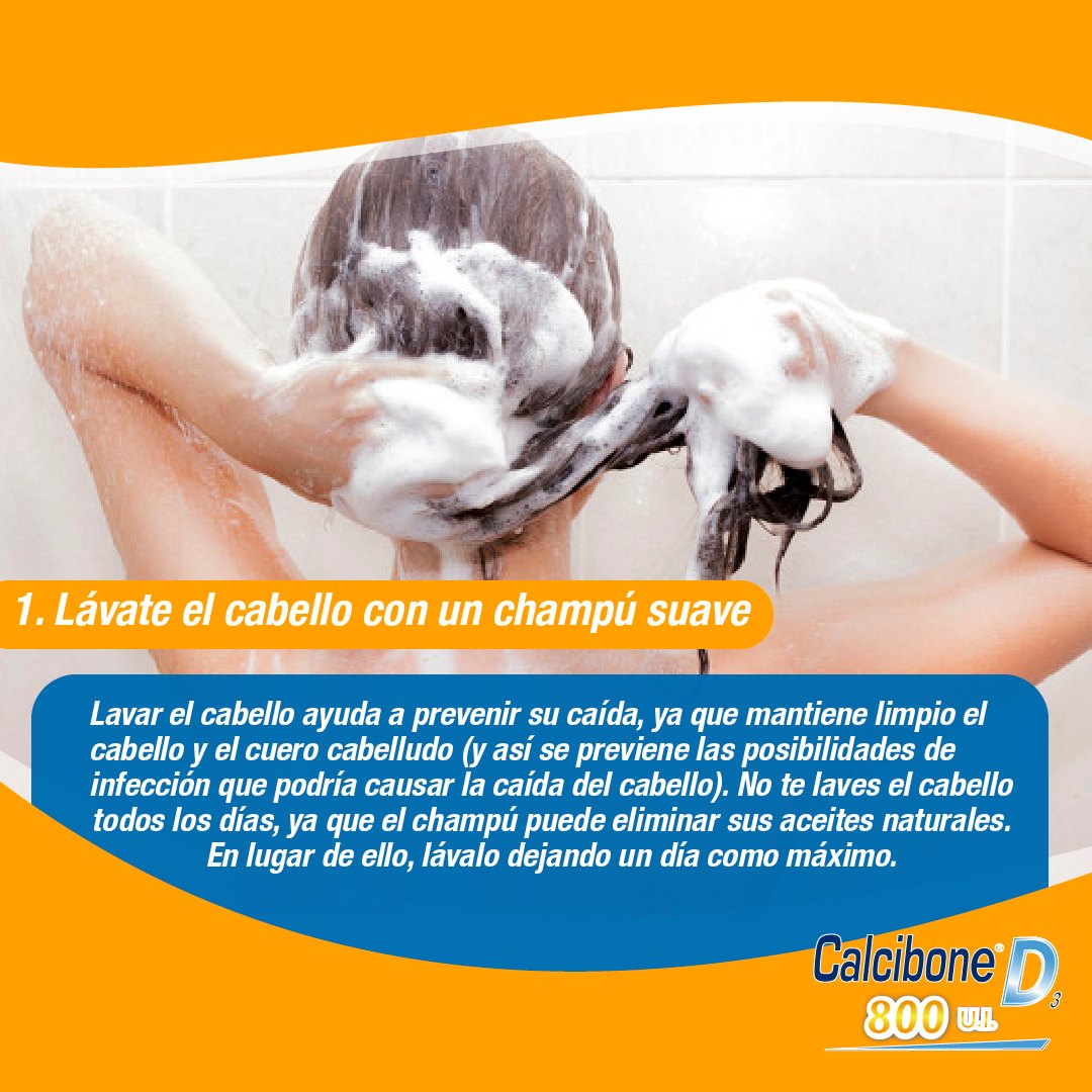 Lávate el cabello con una champú suave - Calcibone D Lávate el cabello con una champú suave - Calcibone D