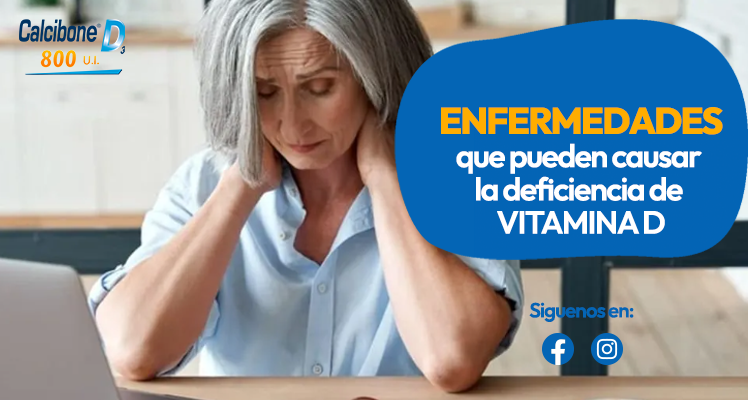 ¿Qué enfermedades puede causar la deficiencia de vitamina D?