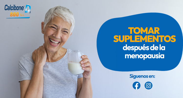 ¿Por qué es importante tomar suplementos después de la menopausia?